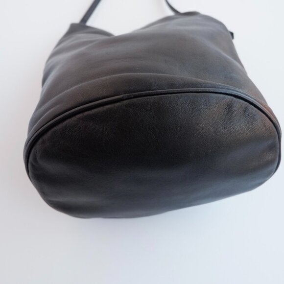 Authentic Preowned Fendi Black Leather FF Logo Bucket Shoulder Bag - Picture 16 of 16